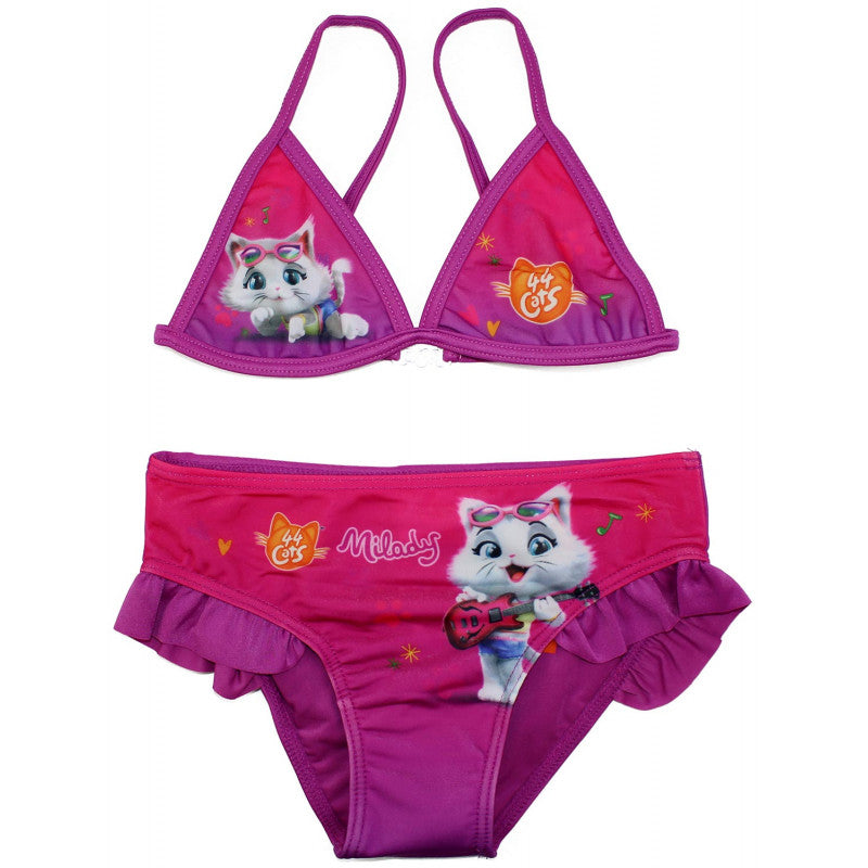 Costume Bikini 44 Gatti Fuxia - 4/5 Anni