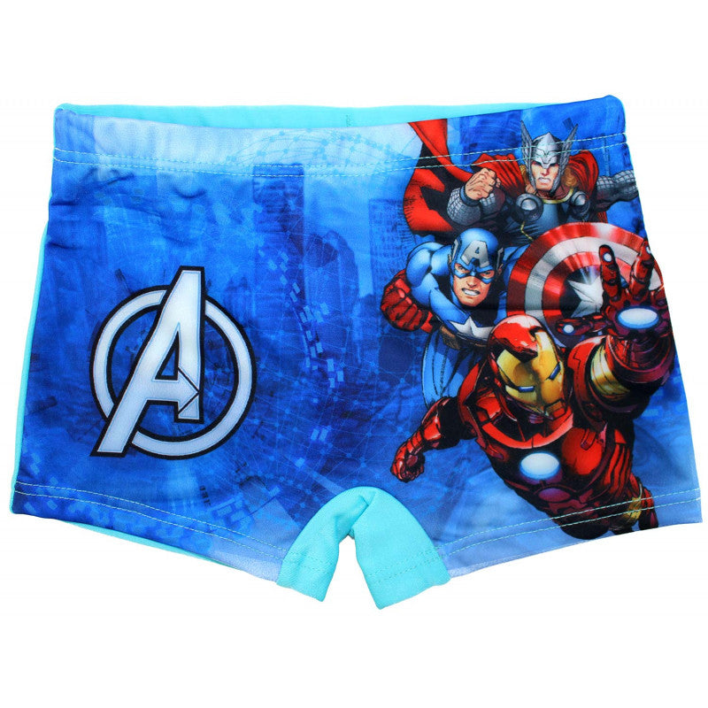 Costume Boxer Avengers Azzurro - 3/4 Anni