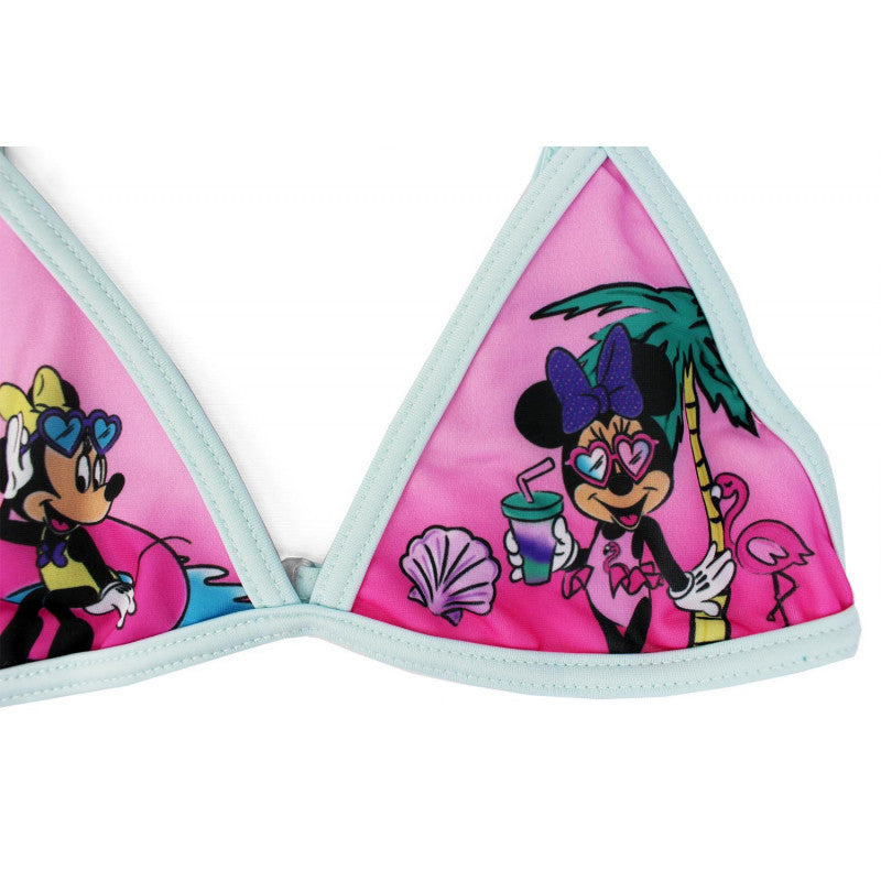 Costume Bikini Minnie Azzurro - 3/4 Anni