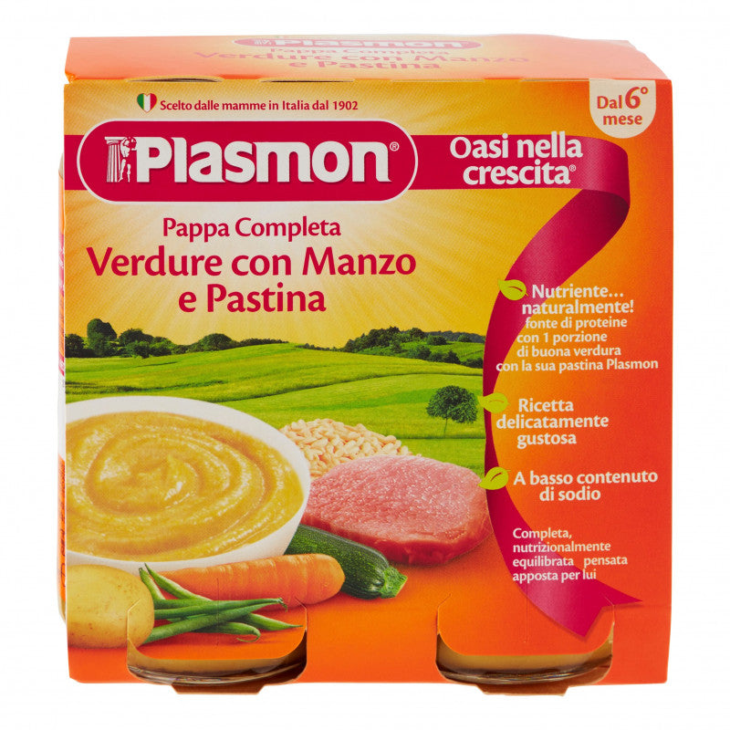 Pappa Complete Plasmon - Gemüse mit Rindfleisch und Pastina