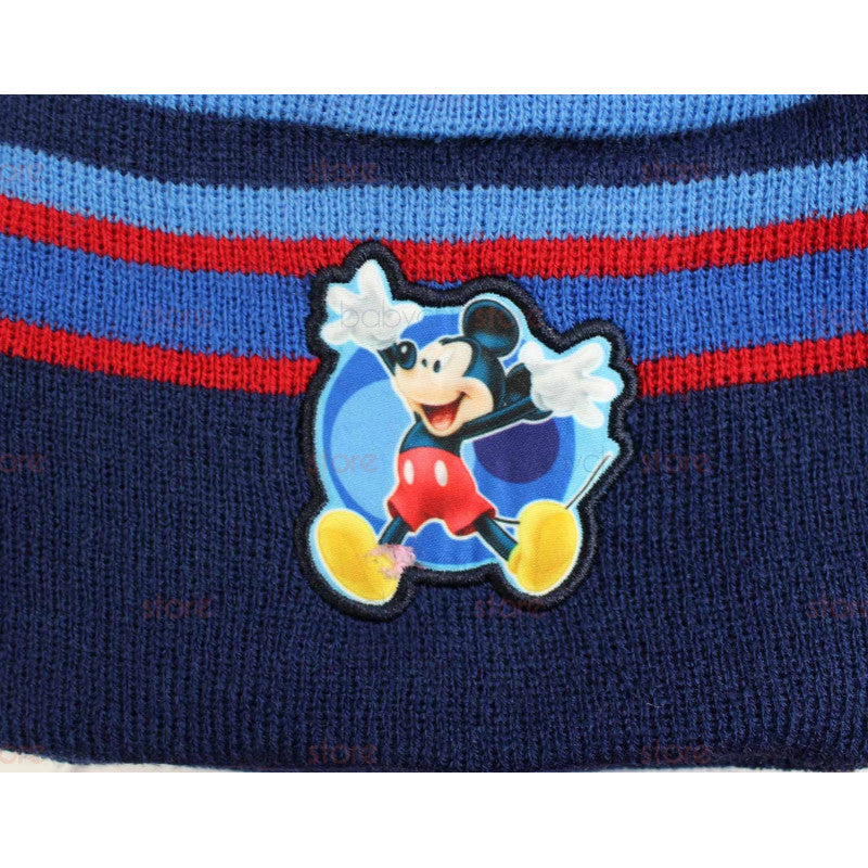 Set Sciarpa, Cappello e Guanti Mickey Mouse Rosso