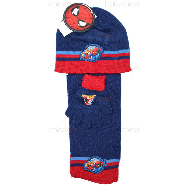 Spiderman Schal, Mütze und Handschuhe