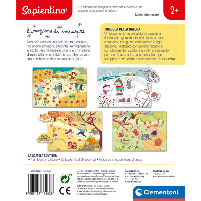 Clementoni - Sapientino Tombola della Natura