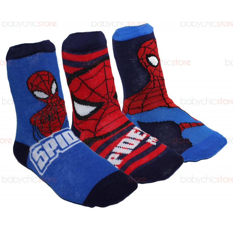 Set 3 Paia di Calzini Spiderman