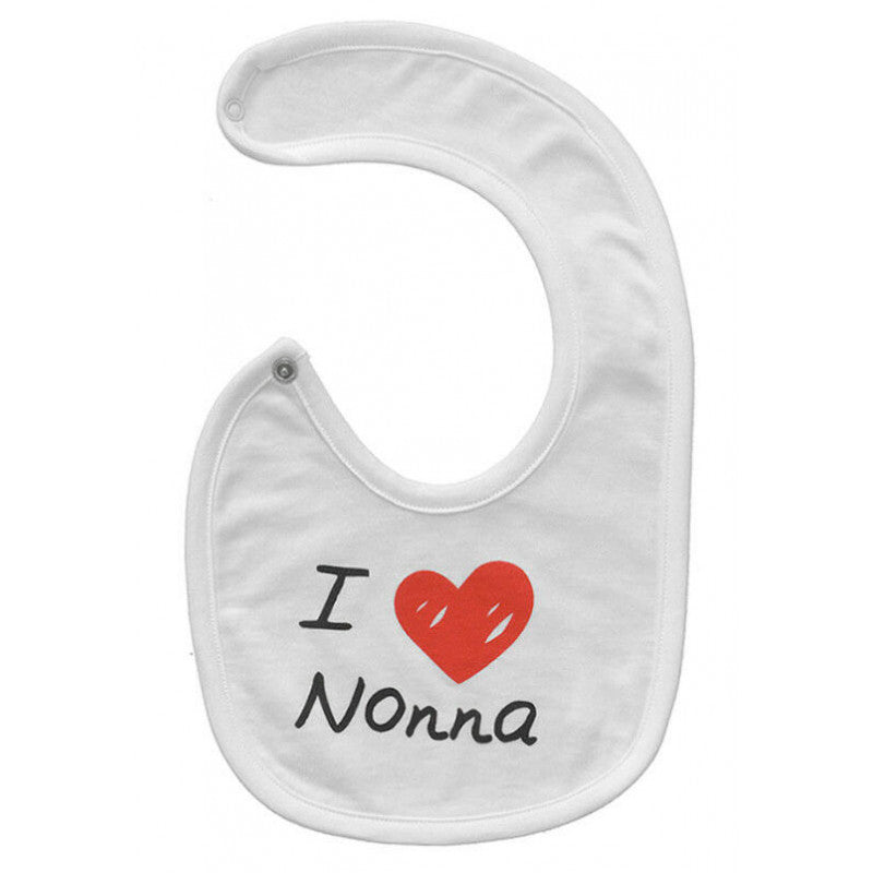 Bavaglino Neonato I Love Nonna