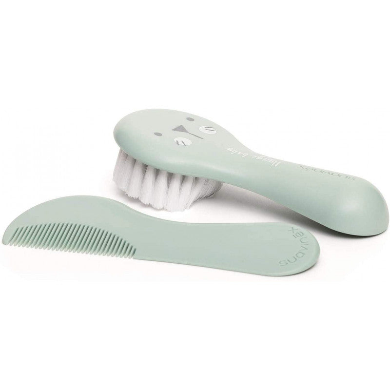 Spazzola e Pettine Hygge Baby Suavinex Verde