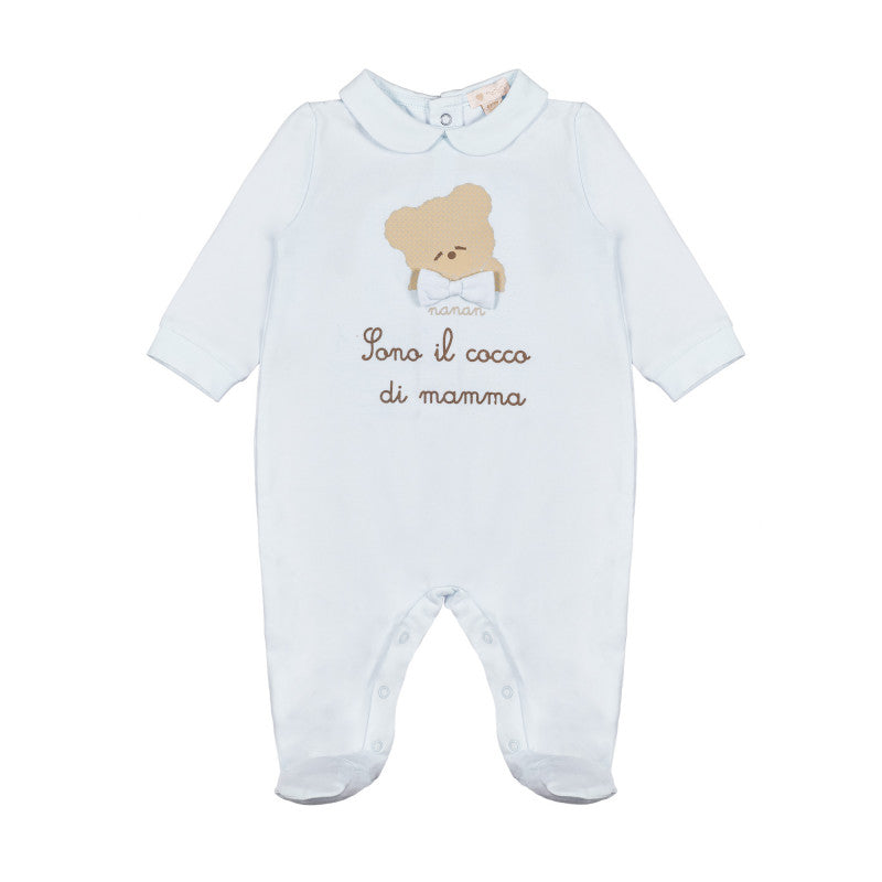 Onesie mit dem Schreiben Ich bin Mamas Kokosnuss 1 Monat