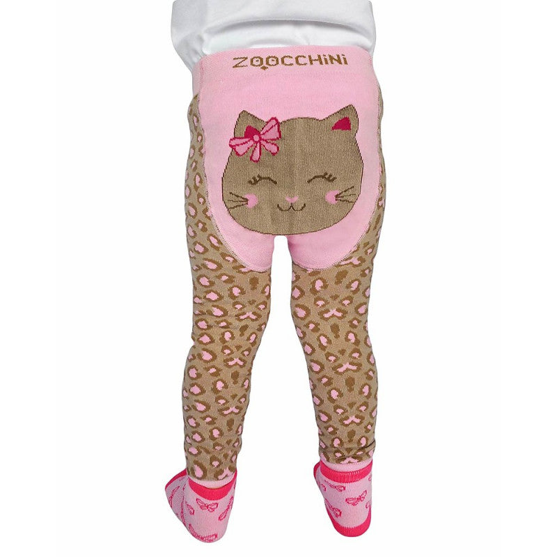 Set Leggings e Calzini Antiscivolo - Gattina 6-12 Mesi