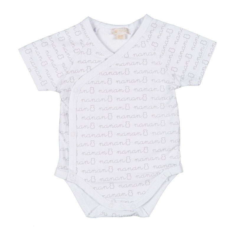 Body Maniche Corte Nanan Bianco 0-1 Mese