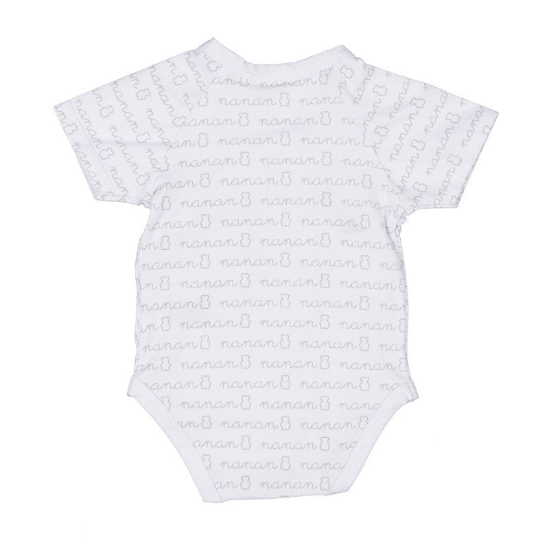 Body Maniche Corte Nanan Bianco 0-1 Mese