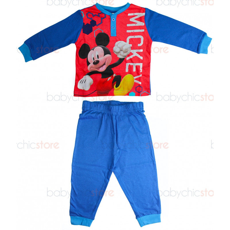 Pigiama Primavera/Estate Topolino Rosso - 4 Anni