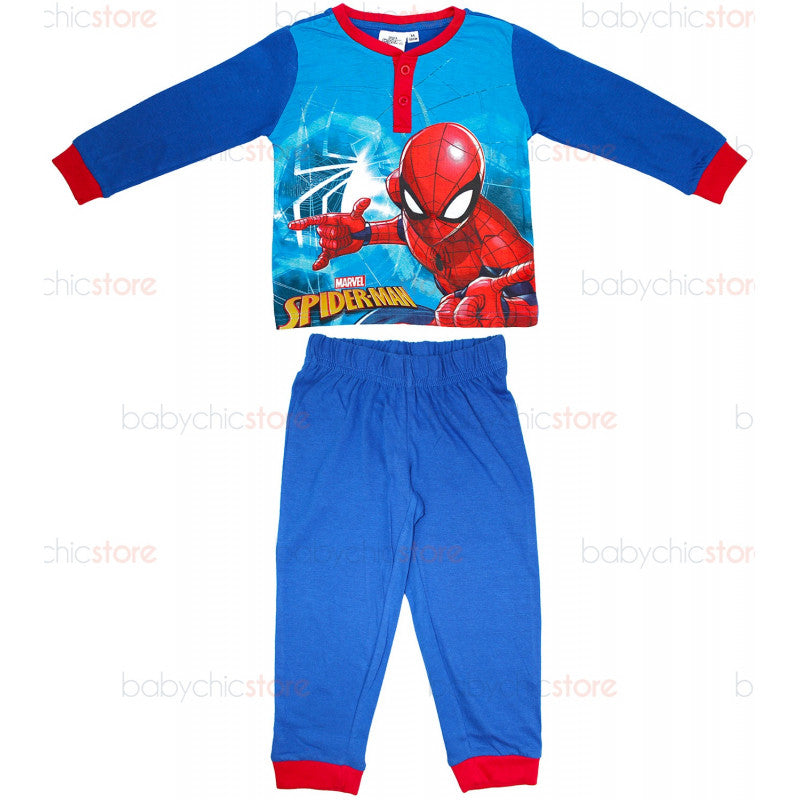 Pigiama Primavera/Estate Spiderman Blu - 5 Anni