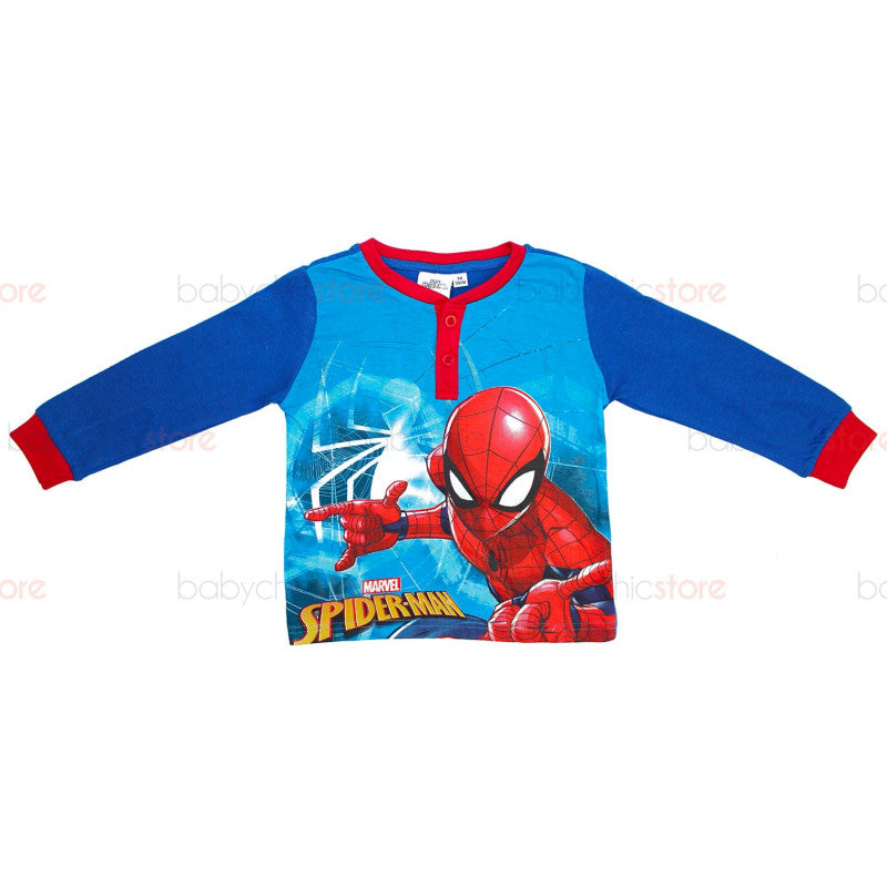 Pigiama Primavera/Estate Spiderman Blu - 6 Anni