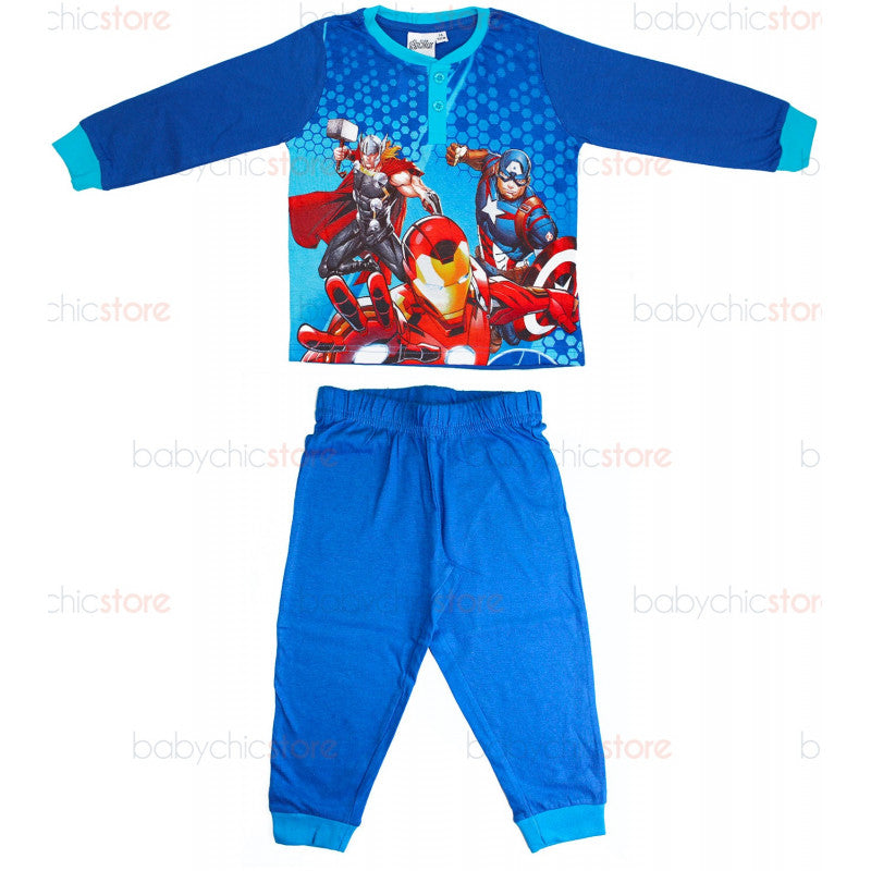 Pigiama Primavera/Estate Avengers Blu