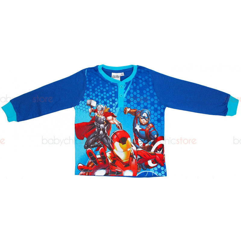 Pigiama Primavera/Estate Avengers Blu - 6 Anni