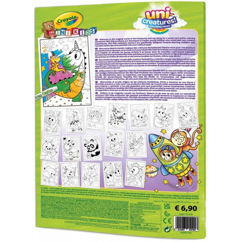 Maxi Pagine da Colorare - Uni Creatures