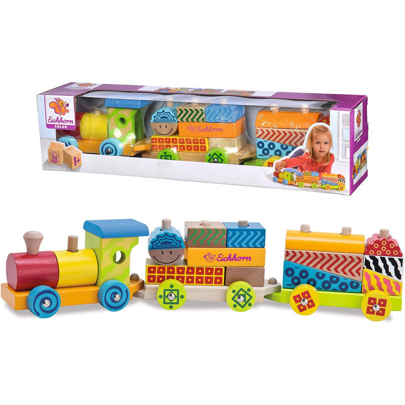 Trenino Colorato In Legno