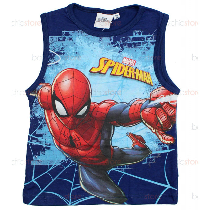 Canotta Spiderman Blu - 3 Anni