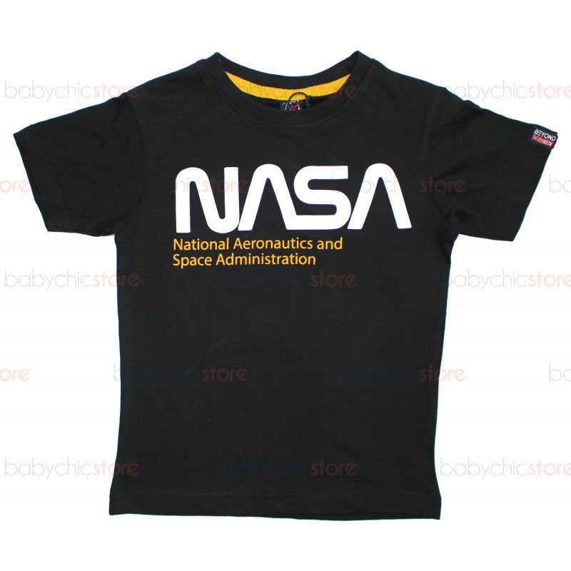 T-Shirt NASA Nera - 10 Anni