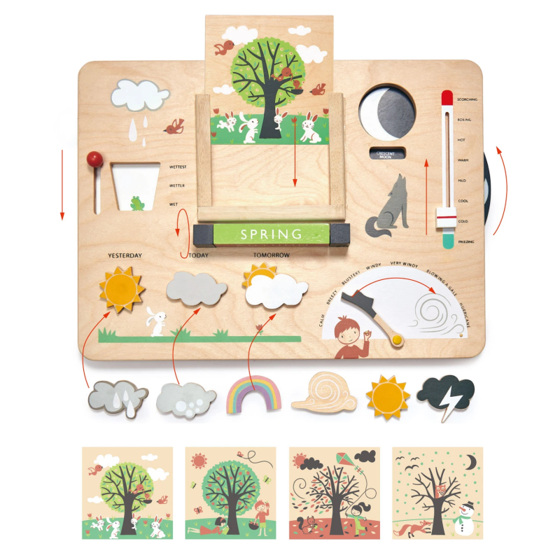 Orologio Meteorologico In Legno