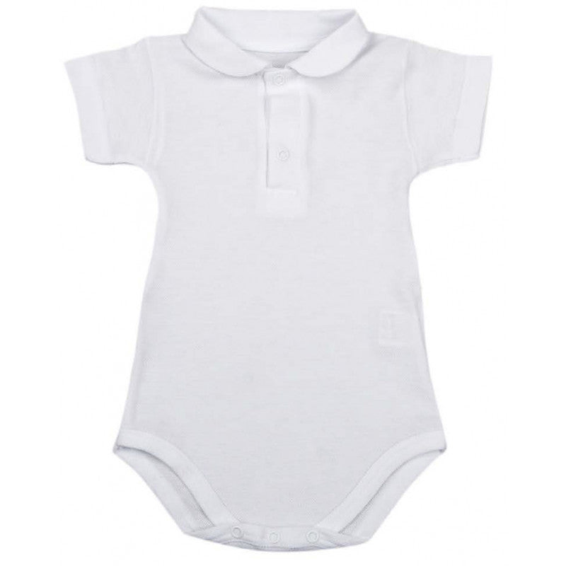 Body Neonato mezza manica modello Polo - 18 Mesi