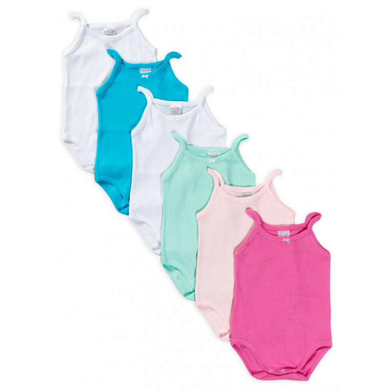 Set 6 Body Neonato con Spalla Stretta - 6 Mesi