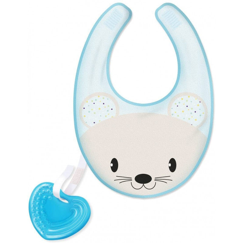 Bavaglino Massaggiagengive Chicco Blu