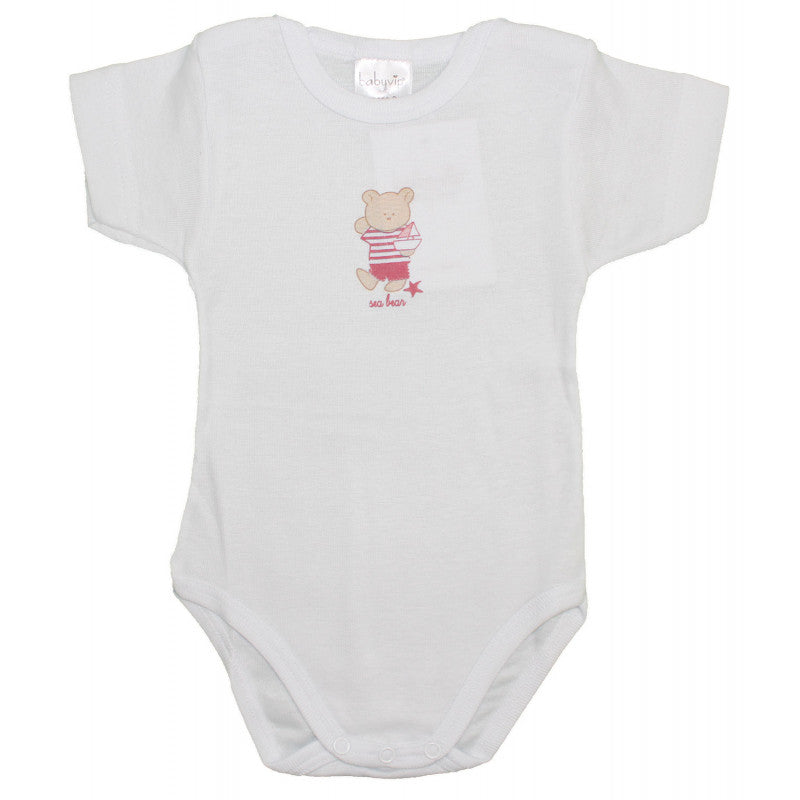 Set 2 Body Orsetto Rosa - 6 Mesi