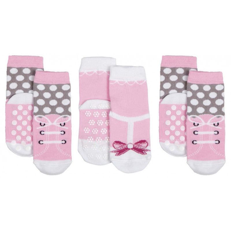 3 Paia Calzini Antisciolo Scarpina Rosa - 23|26