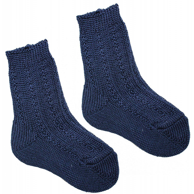 Calzino Corto in Cotone Blu - 16 - 19