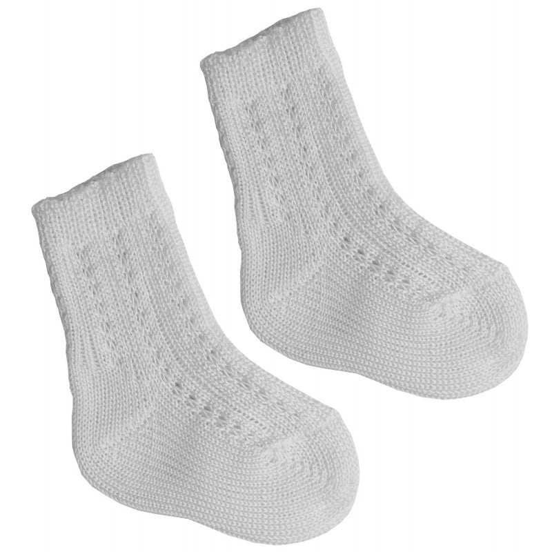 Calzino Corto in Cotone Bianco - 19 - 22