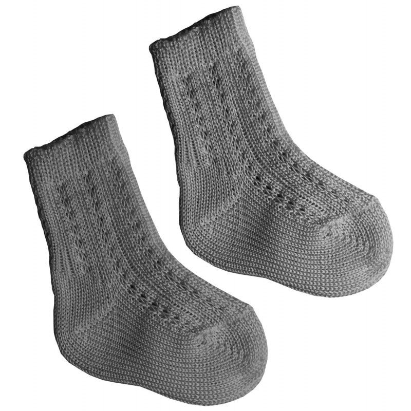 Calzino Corto in Cotone Grigio - 19 - 22