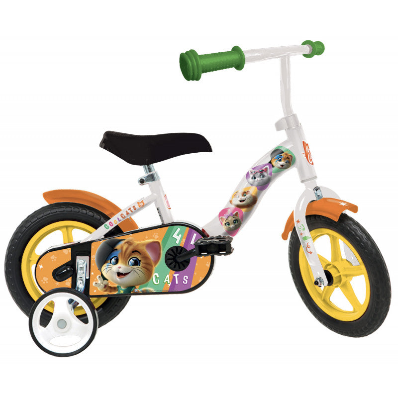 Bicicletta 44 Gatti - 10";";Bicicletta 44 Gatti è la bicicletta personalizzata dei celebri gatti del cartone animato, disponibile nelle dimensioni: 10", 12" e 14" da scegliere in base all'età del bambino."