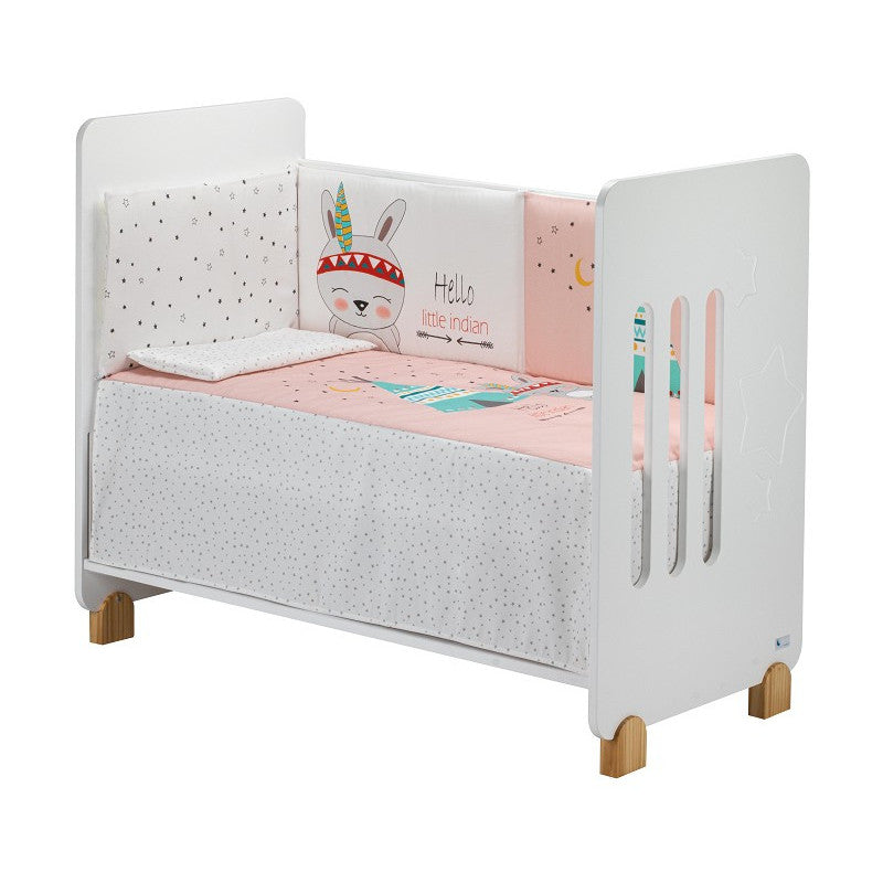 Completo Piumone e Paracolpi per Lettino - Little Indian Rosa