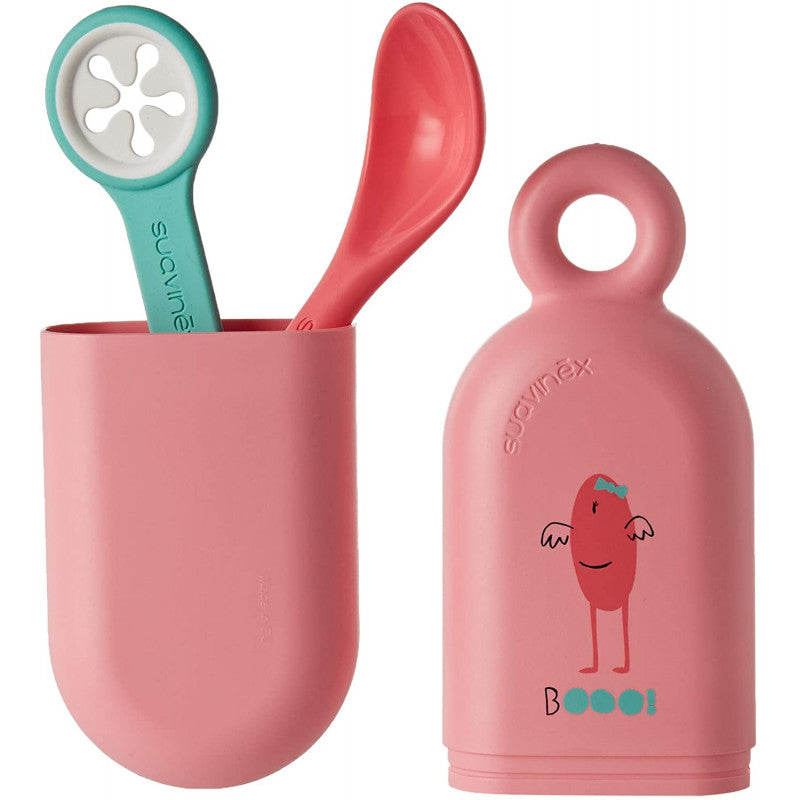 Set Posate da Viaggio Suavinex - MLife Rosa