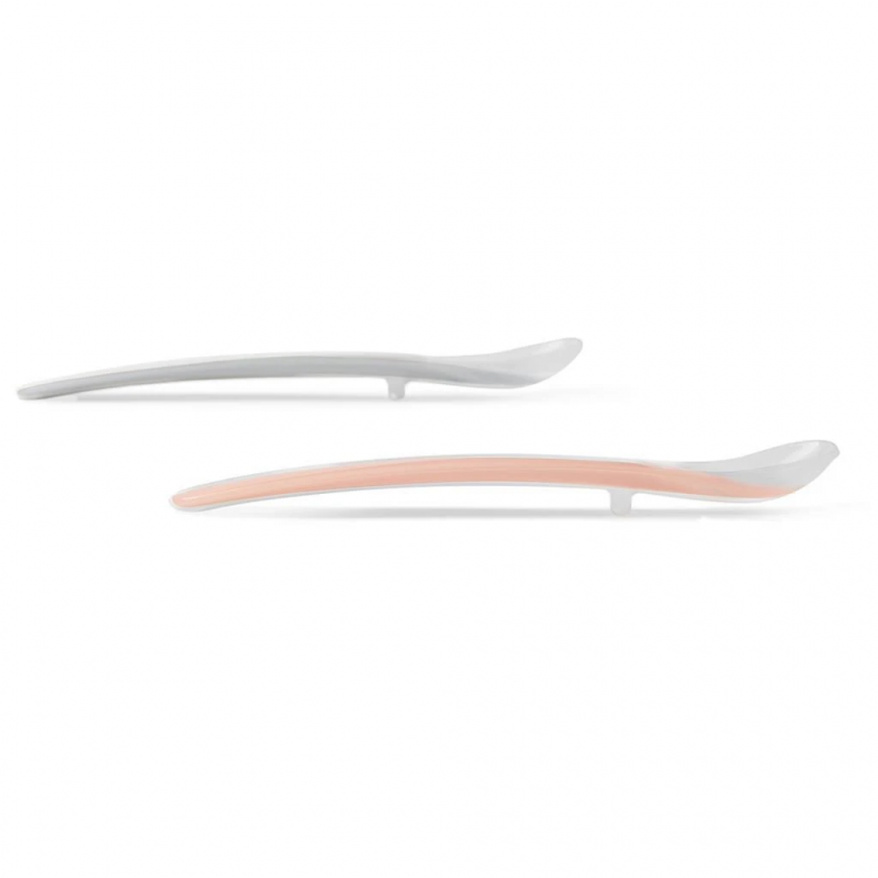 Set da 2 Cucchiai in Silicone-Grigio Rosa
