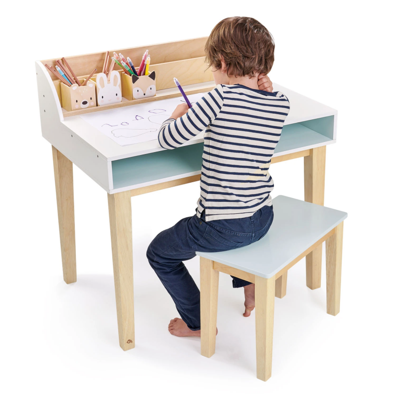 Tender Leaf Toys - Scrivania Gioco e Scuola con Sedia