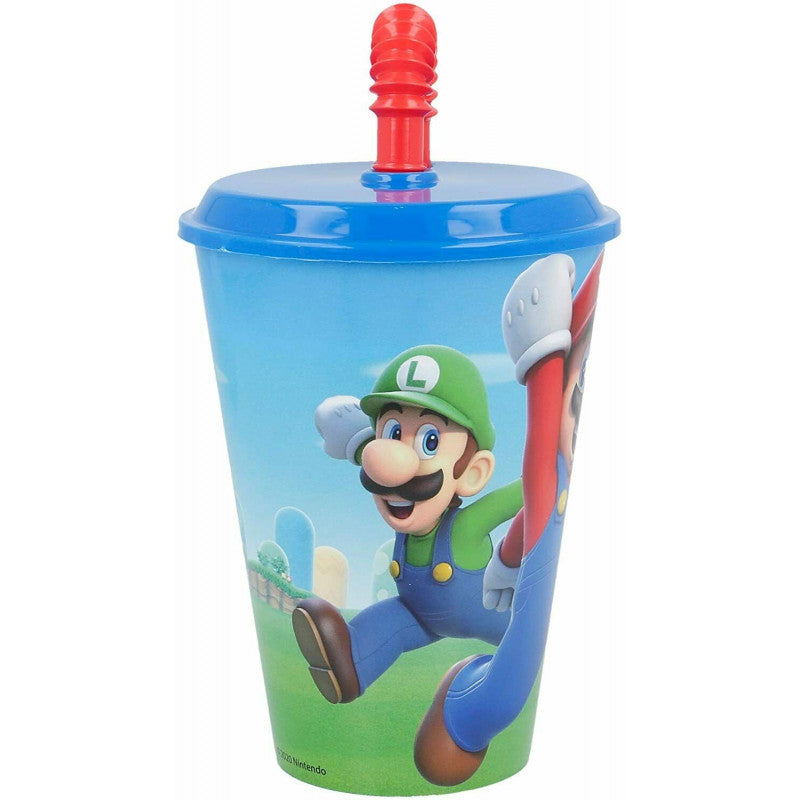 Bicchiere con Cannuccia Mario Bross