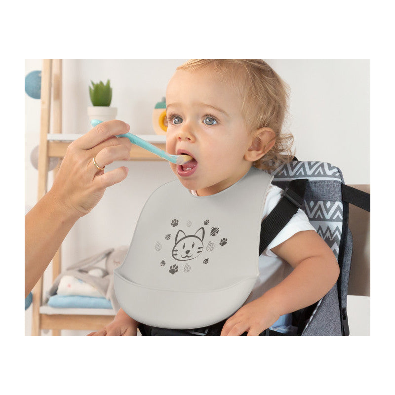 Kiokids - Bavaglino in Silicone - Grigio