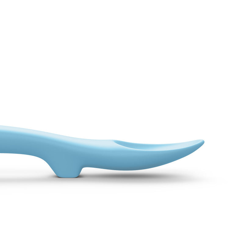 Cucchiaio In Silicone Per Bambini +4 Mesi - Azzurro