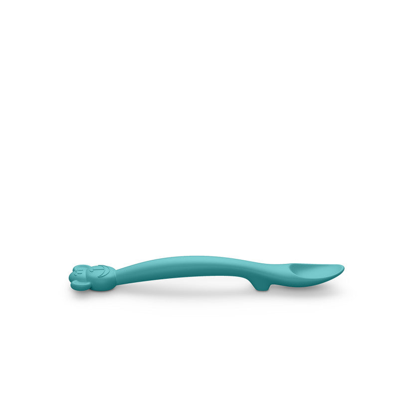 Cucchiaio In Silicone Per Bambini +4 Mesi - Verde