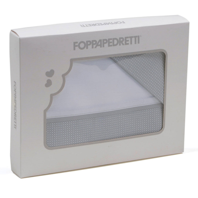 Foppapedretti - Completo lenzuolino per Culla - Grigio