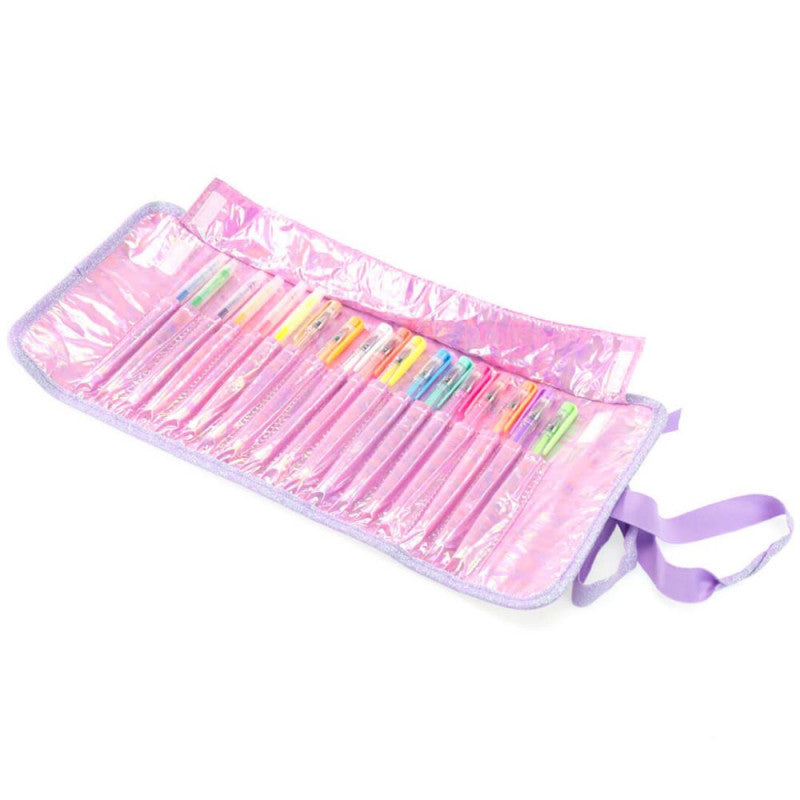 Girabrilla - Puffer Pencil Case-Roll - Violet