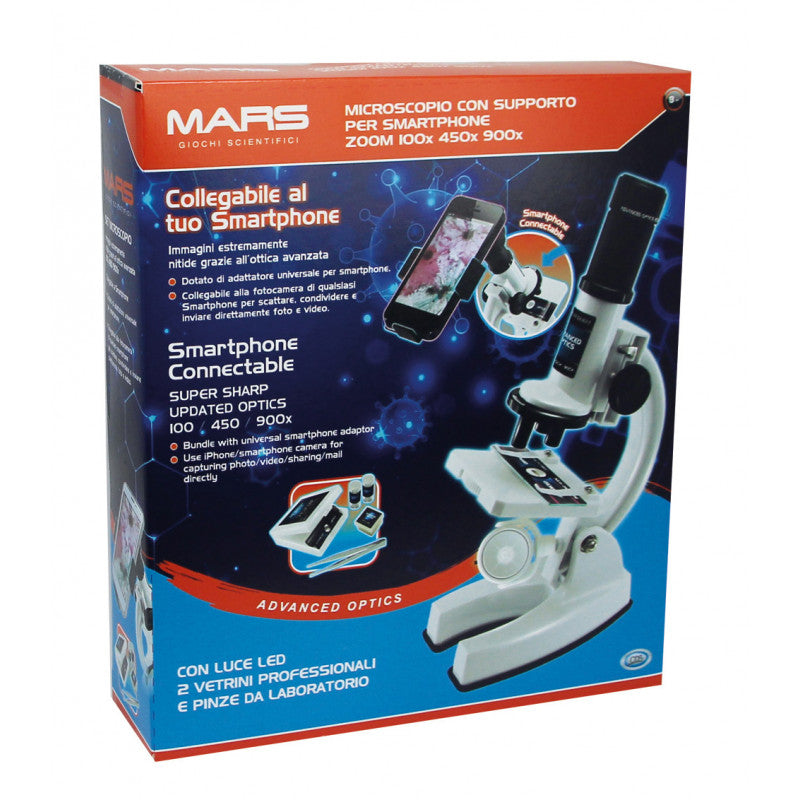 Microscopio con supporto per Smartphone