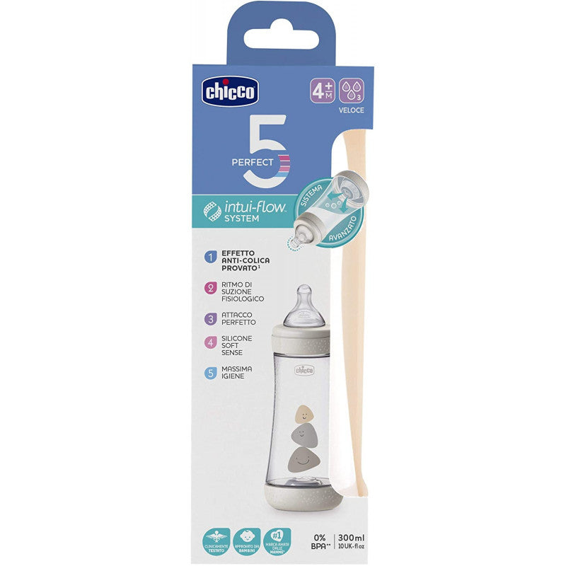 Biberon Chicco Perfect 5 - 300 ml - Azzurro